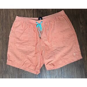 Zanerobe Mens Orange Linen Shorts